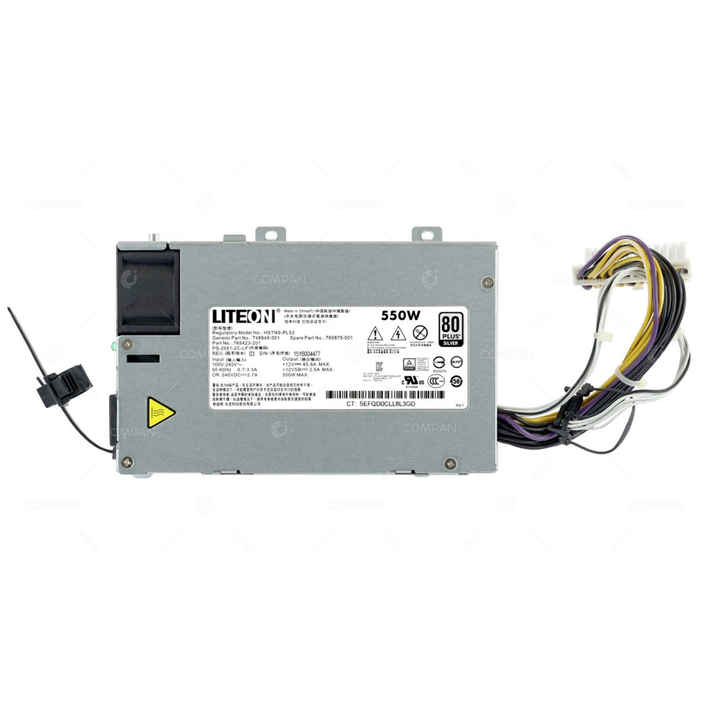 766879-001 HP 550W 12V NON HOT PLUG POWER SUPPLY FOR HP PROLIANT ML150 G9